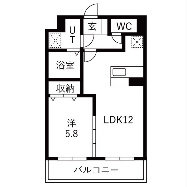 グランフォレストI 208号室 間取り