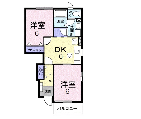 プロムナードＡ 102号室 間取り