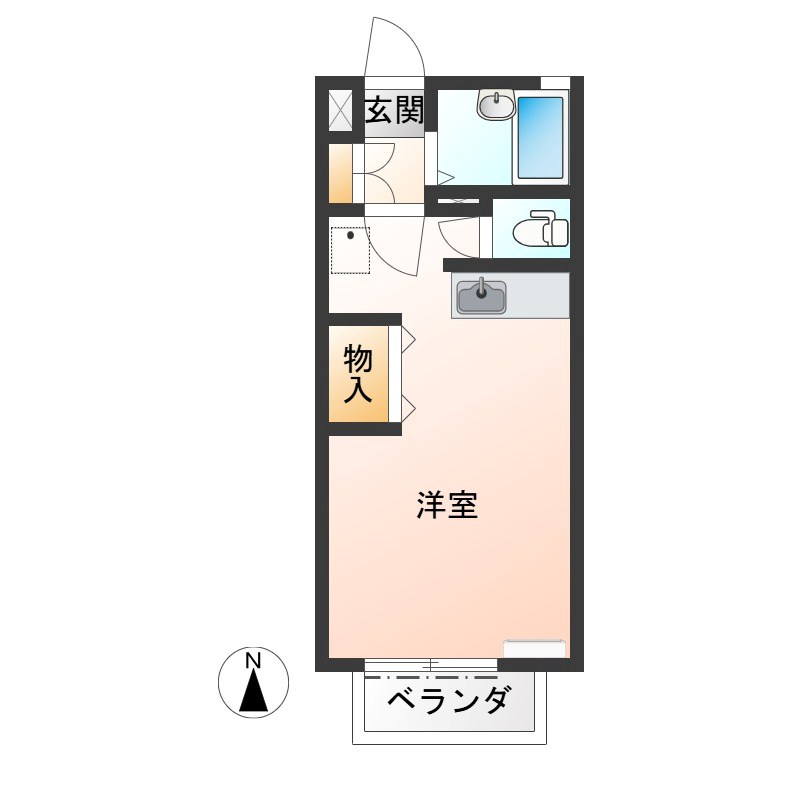 ヴィブレⅠ 201号室 間取り