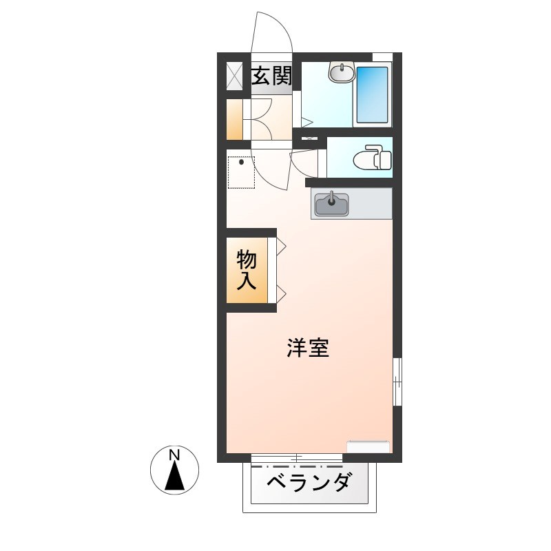 ヴィブレⅠ 201号室 間取り