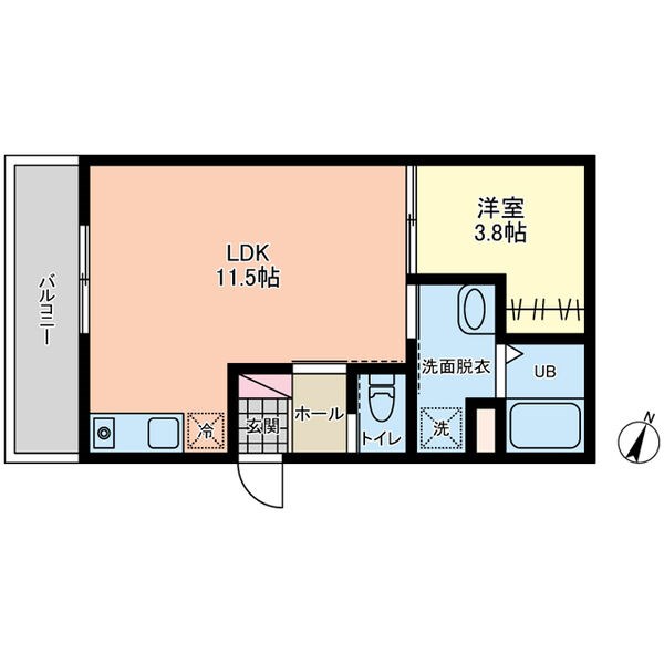 Villa　Poire　(ヴィラポワール) 101号室 間取り