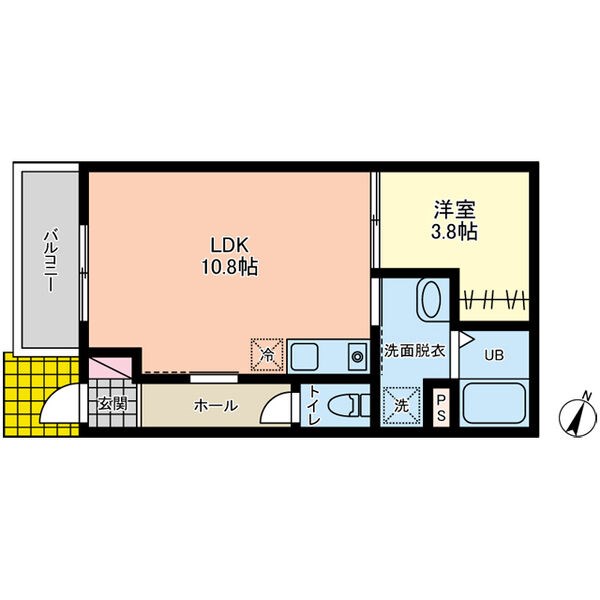 Villa　Poire　(ヴィラポワール) 102号室 間取り