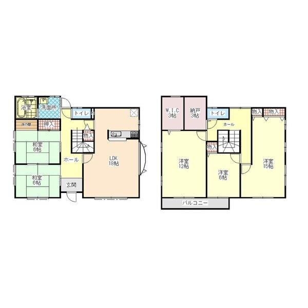 ゆうきが丘戸建貸家 間取り