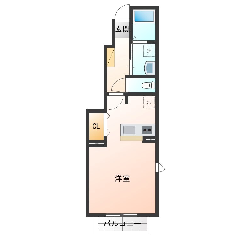 サンライト・ヴィラ C 101号室 間取り