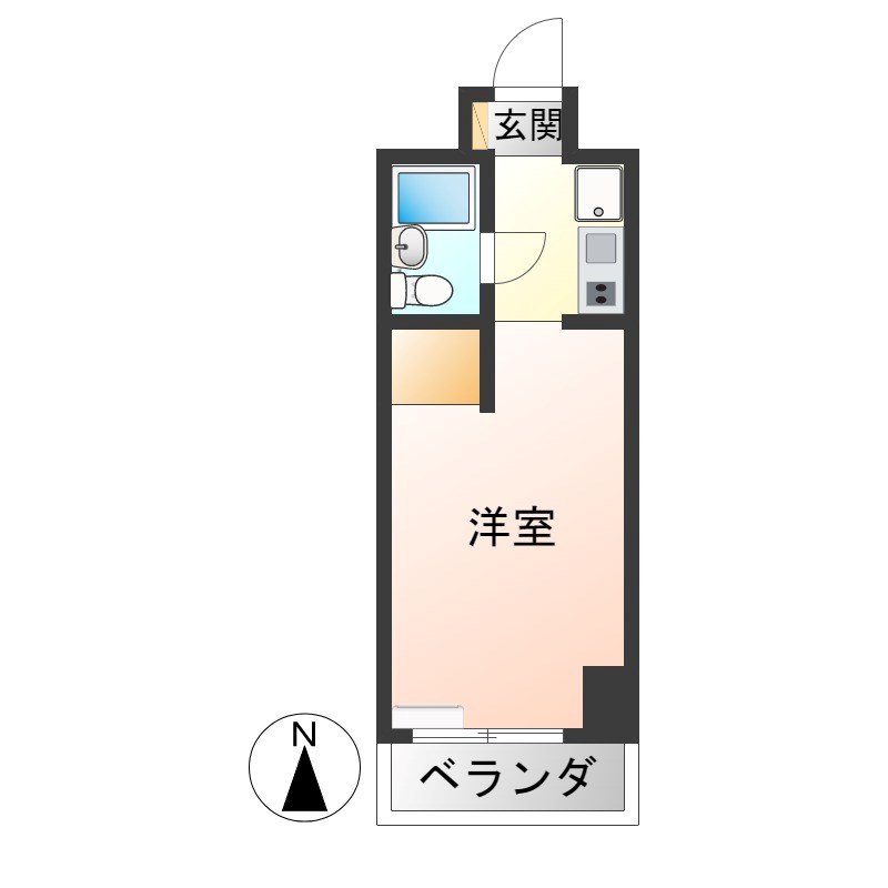 インプルーヴ今小路 601号室 間取り