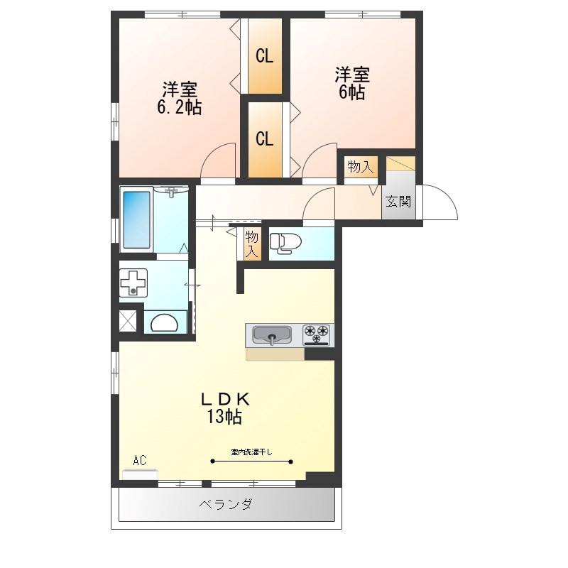 EXILIA(エクシリア) 307号室 間取り