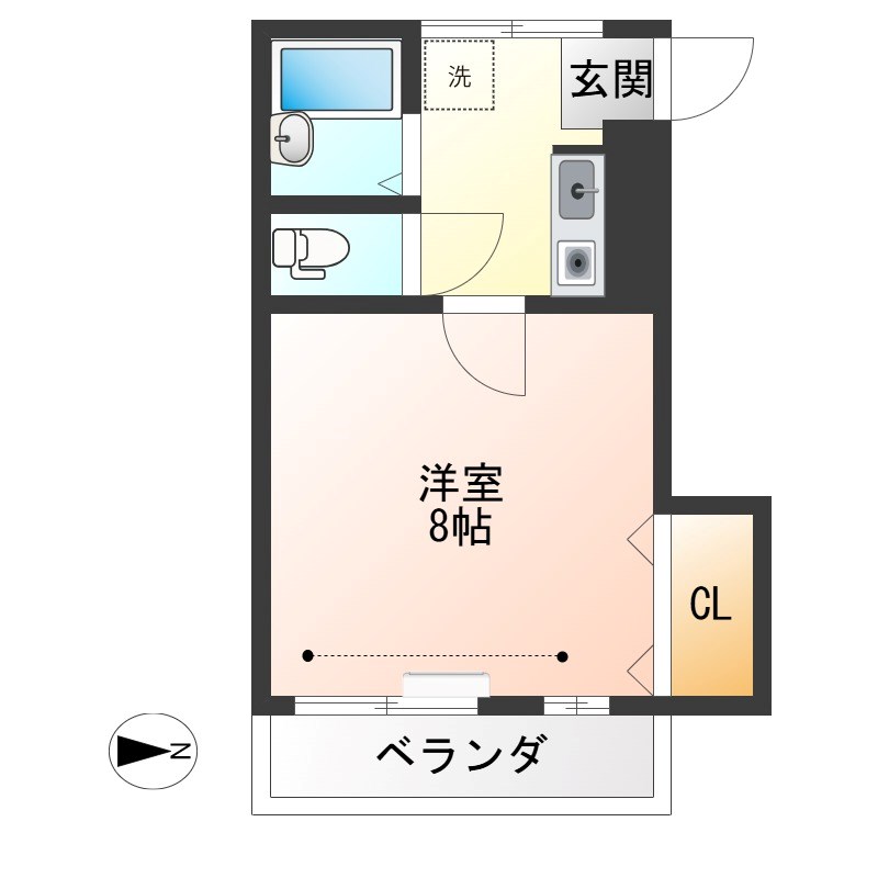 メゾンド岡野 310号室 間取り