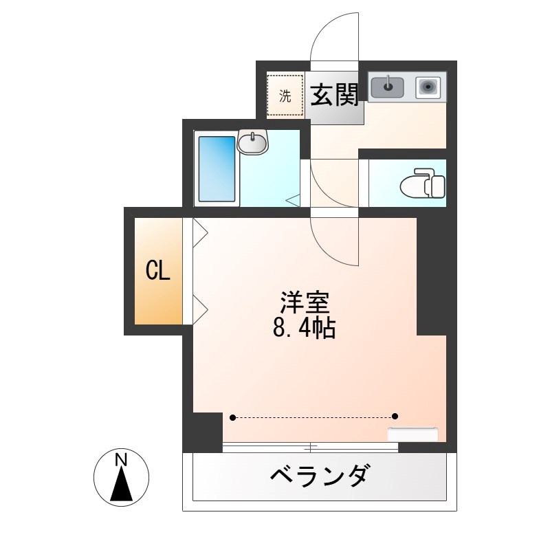 メゾンド岡野 302号室 間取り