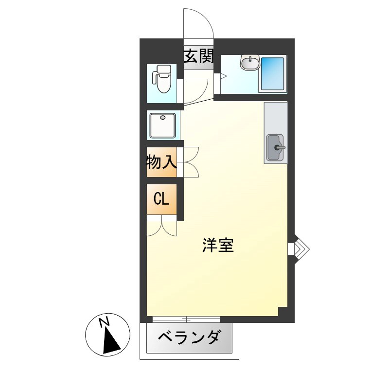 メッツサンヒル 205号室 間取り