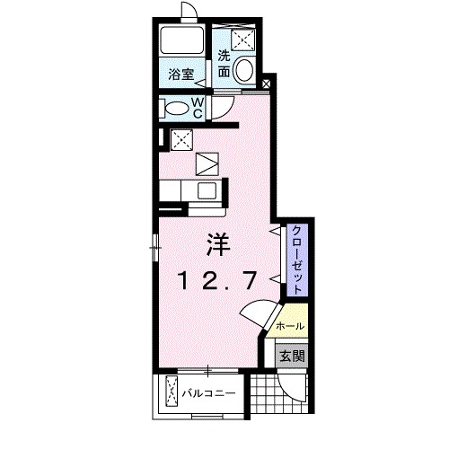 エレガンテ 101号室 間取り