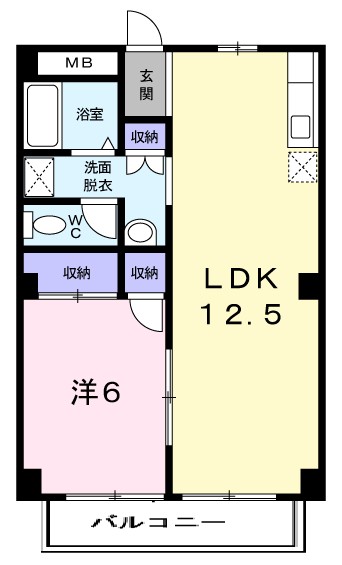 パルネット石田 202号室 間取り
