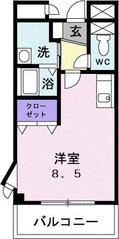 グレイスヴィラ 306号室 間取り