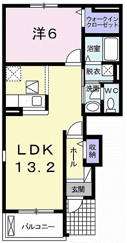 カルム 101号室 間取り