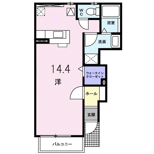 ミントハウス 102号室 間取り