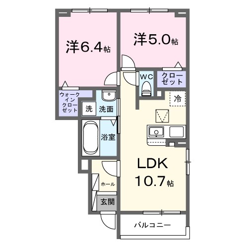 グランデ・ヴェリタ 105号室 間取り