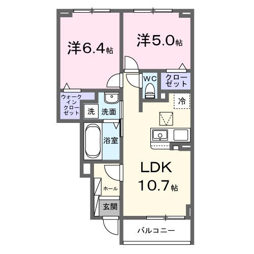グランデ・ヴェリタ 103号室 間取り