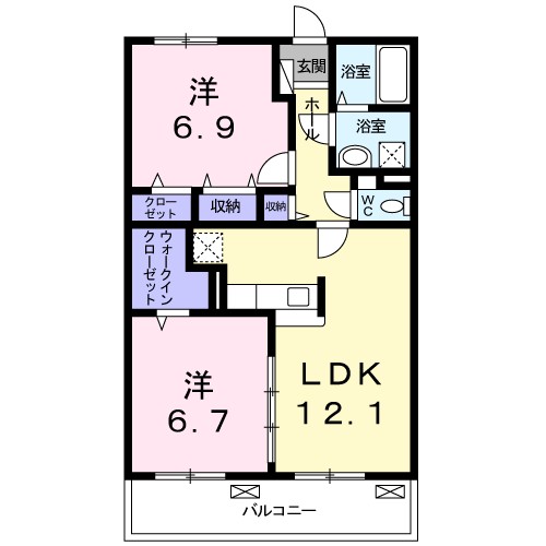 クレメント　Ａ 302号室 間取り
