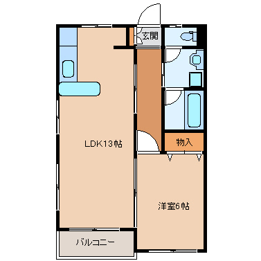 カーサ・デル・リーゾ  202号室 間取り