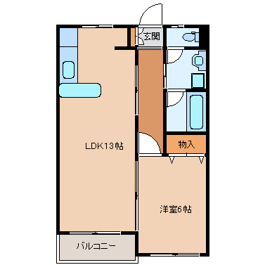 カーサ・デル・リーゾ  102号室 間取り