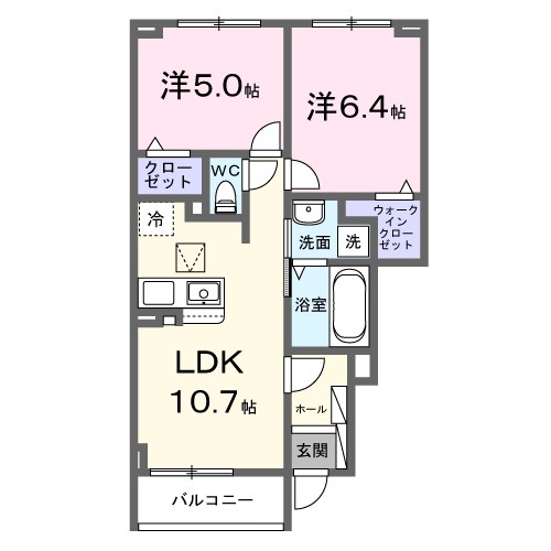 グランデ・ヴェリタ 102号室 間取り