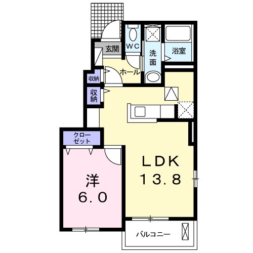 ミニュート　ワルツ　Ⅰ 101号室 間取り