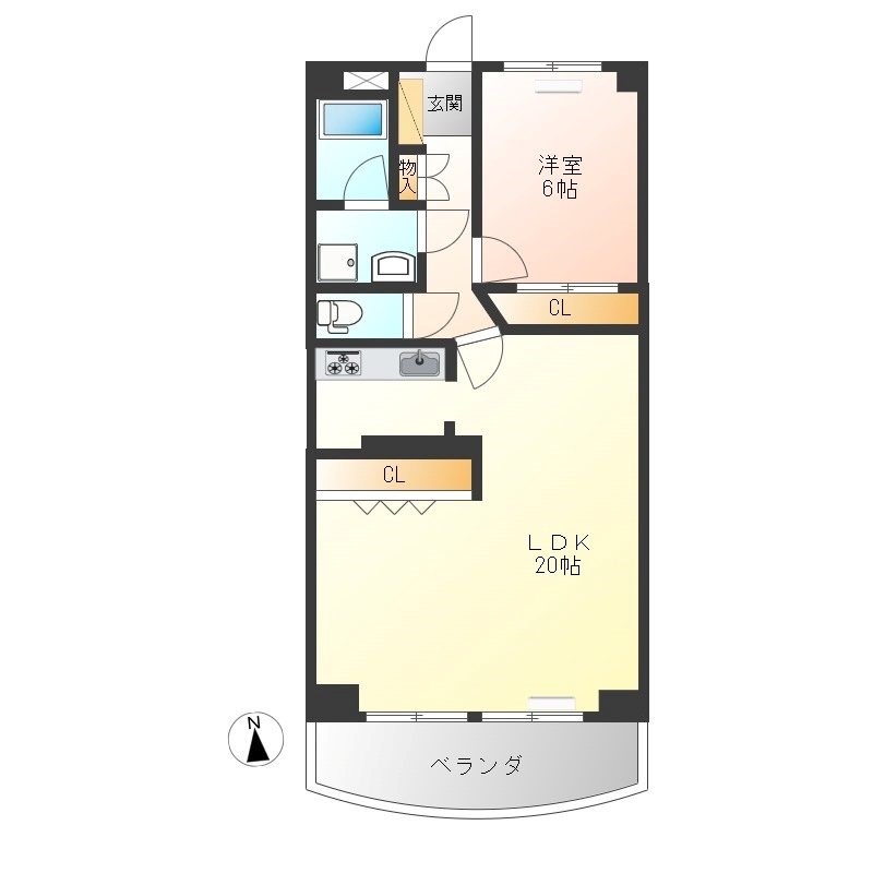 ネオニシキ 203号室 間取り