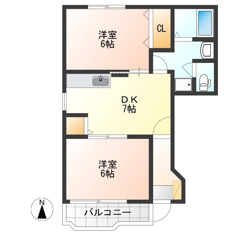 スイートシーズン Ⅲ 201号室 間取り