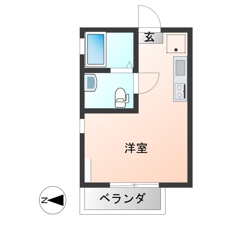 コスモス翔東今泉 401号室 間取り