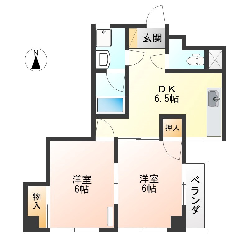 SMAT　BLDG 402号室 間取り