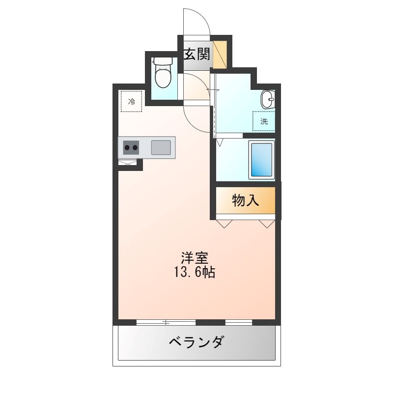 アルトカッシーナ 703号室 間取り