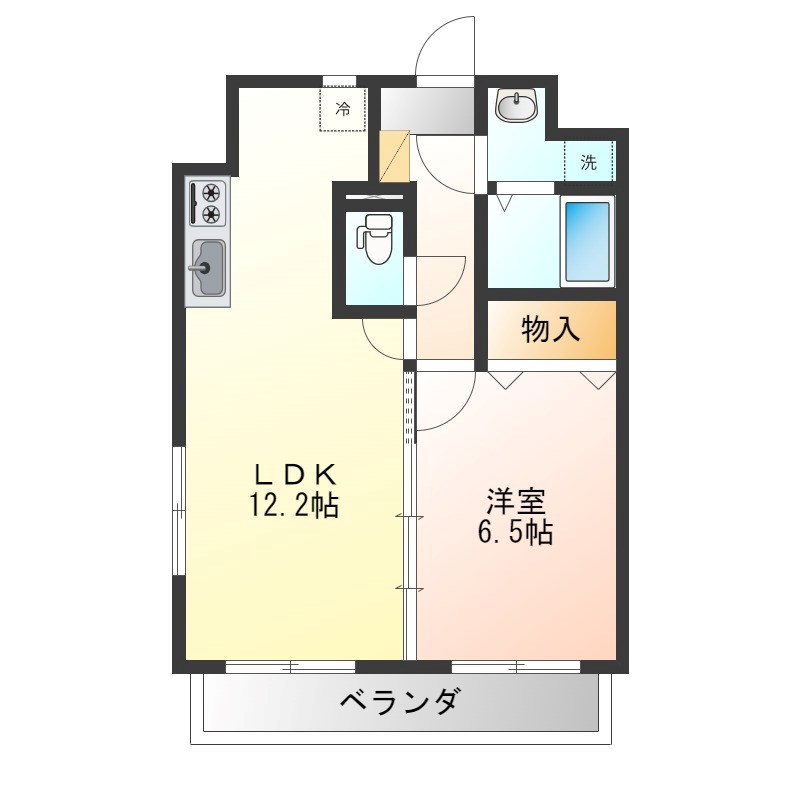 アルトカッシーナ 801号室 間取り
