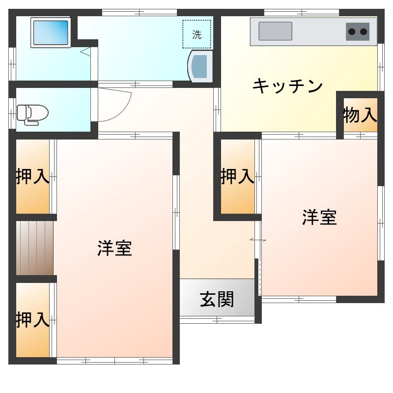高橋町貸家 間取り