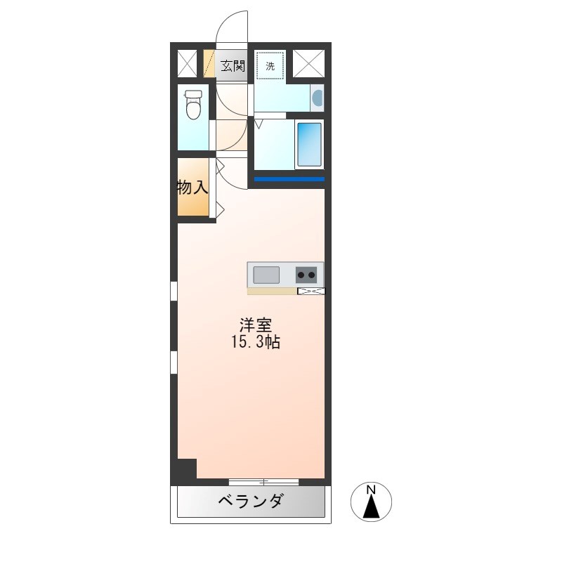 S-FORT宇都宮南大通り 901号室 間取り