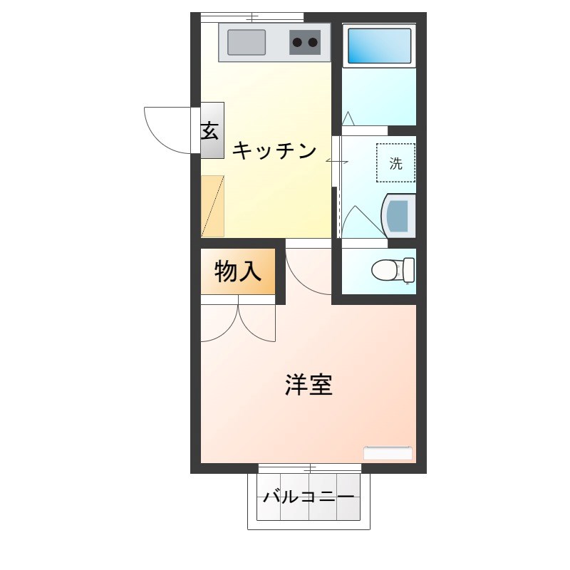フェニックス21 205号室 間取り