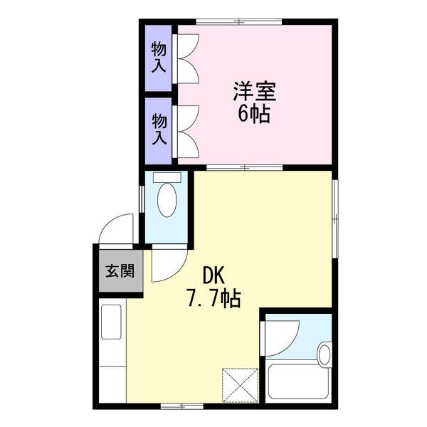 シティシャトレヤナセ 101号室 間取り