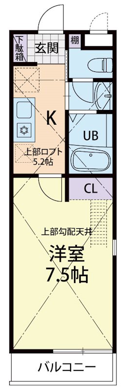 Raffine　栃木 201号室 間取り