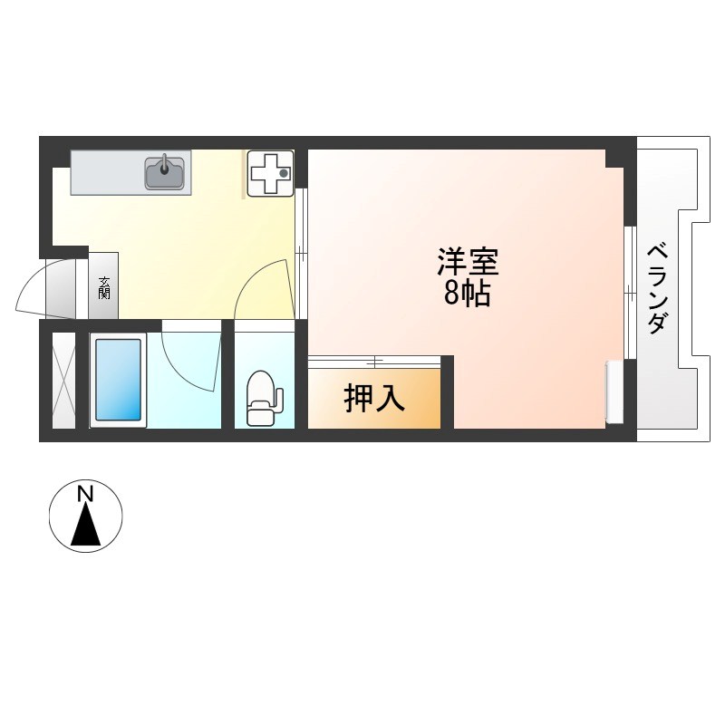 タカヲイン 306号室 間取り
