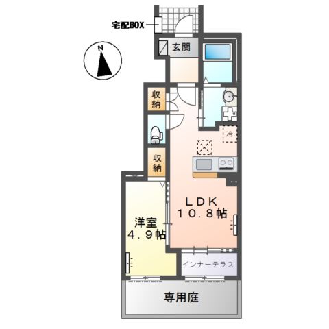 下野市下石橋新築アパート 間取り