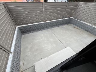 下野市下石橋新築アパート ベランダ
