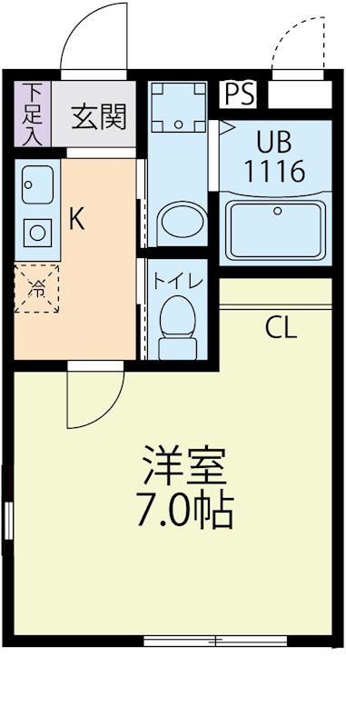 Raffine　栃木 106号室 間取り