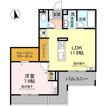 D-Radiante 202号室 間取り