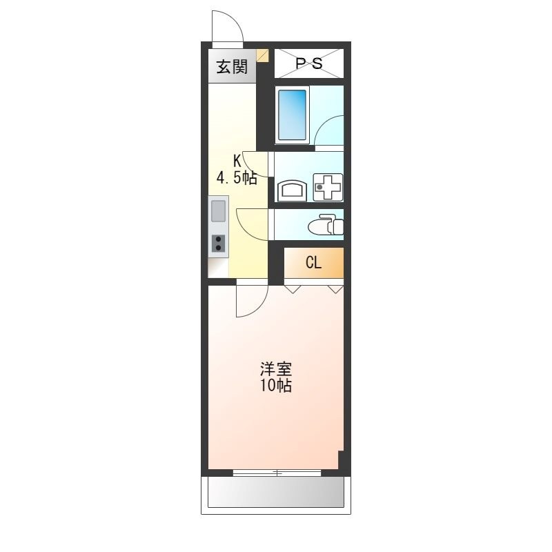 ロイヤル金信Ⅳ 406号室 間取り