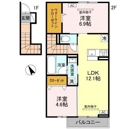 TORISIASアリステラ 203号室 間取り