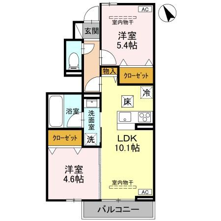 TORISIASアリステラ 201号室 間取り