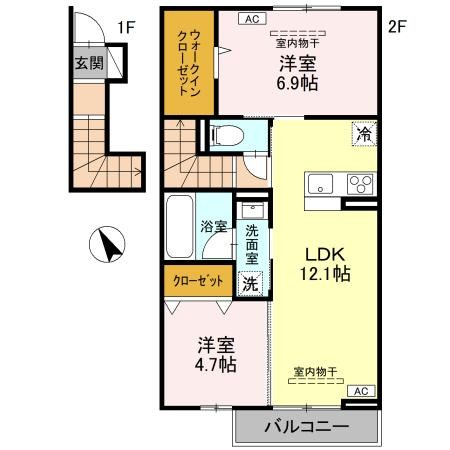 TORISIASアリステラ 205号室 間取り