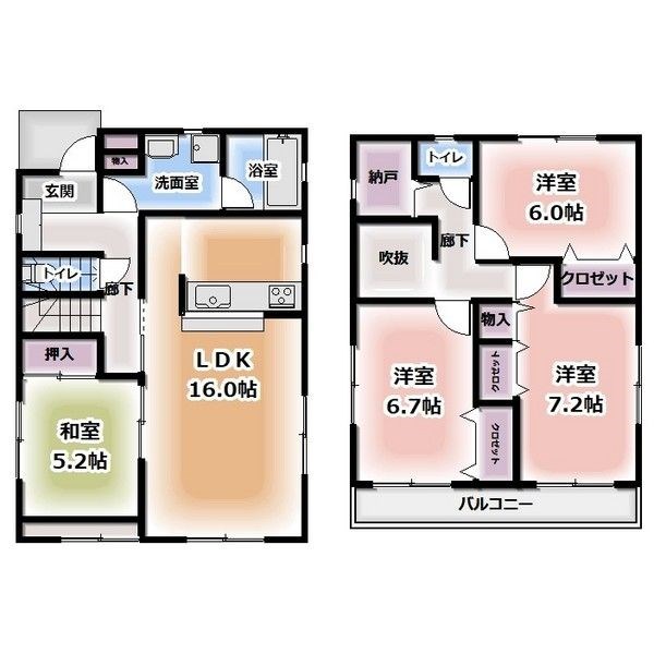 岩曽町貸戸建住宅 間取り