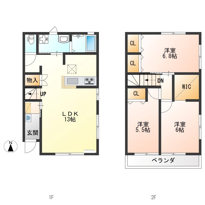 プラムフォレストB 間取り