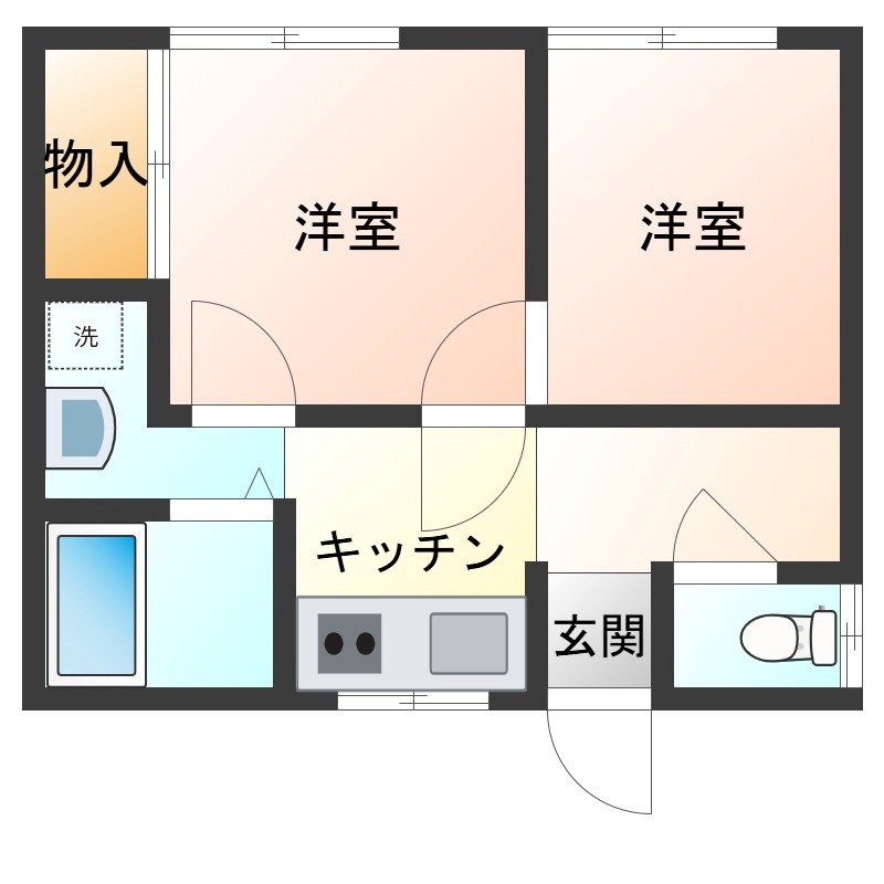 館林貸家 間取り