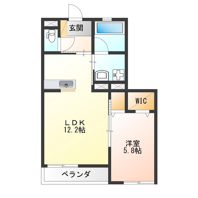 Ｍ.グラード 305号室 間取り