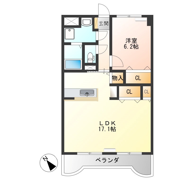 Y&Mアーバンライフ 503号室 間取り